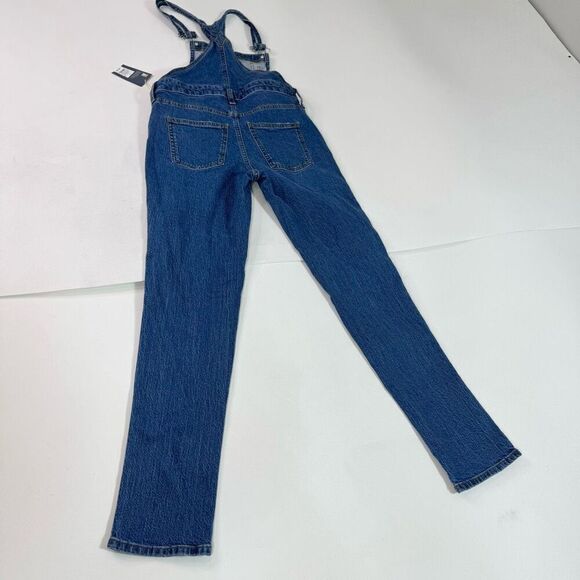 Universal Thread Overalls Jeans Womens 2 Bibs New Medium Wash Straight - Picture 6 of 9